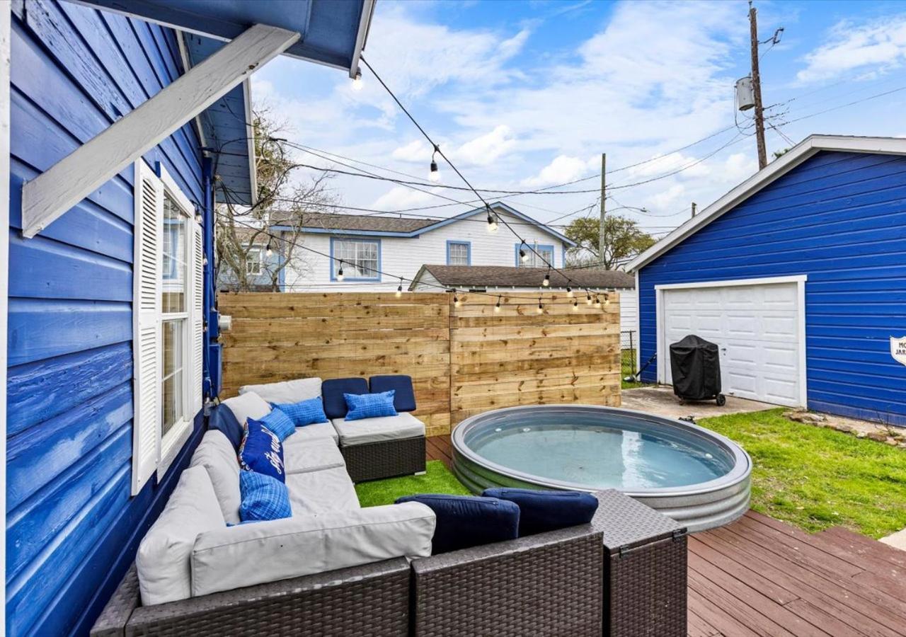 The Blue Oasis With Handicap Ramp Access Dog Friendly & Cowboy Pool Galveston Exterior foto